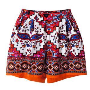 GB Women's Shorts Sz Small With Pockets Boho Geometric Floral Print